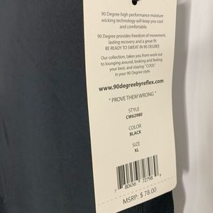 90 Degree By Reflex Pants - New 90 degrees by reflex black side slit capris XL 90 Degree By Reflex Pants - New 90 degrees by reflex black side slit capris XL